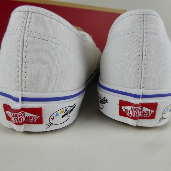 Vans Authentic Painting Artist Paint Palette Sidewall Sneakers Shoes NIB - Picture 1 of 10